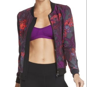 Fabletics Ithaca Purple Floral Jacket